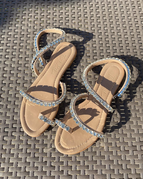 MIDNIGHT TAŞLI SANDALET